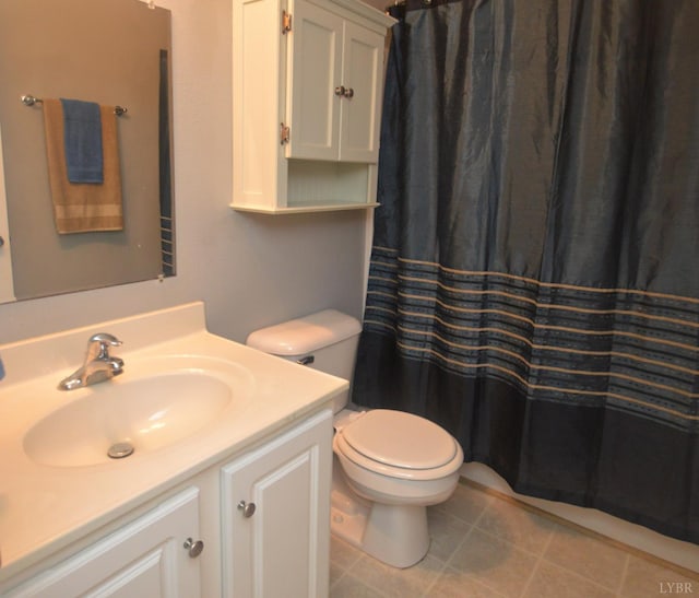 3600 Old Forest Rd Unit 113, Lynchburg, VA 24502 - bathroom featuring vanity, curtained shower, and tile patterned flooring