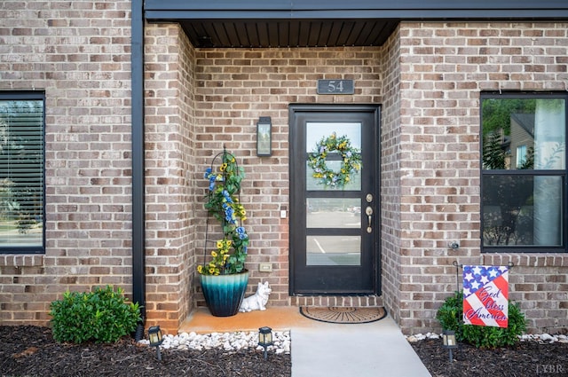 54 Allwell Rd, Lynchburg, VA 24502 - doorway to property with brick siding