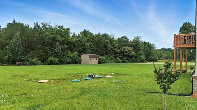 4086 Thomas Jefferson Rd, Forest, VA 24551 - view of grassy yard with a shed