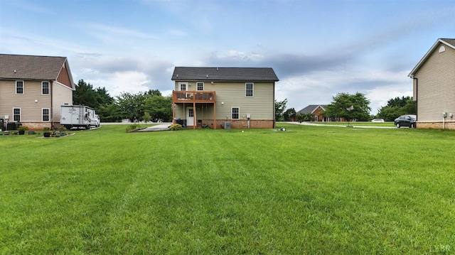 4086 Thomas Jefferson Rd, Forest, VA 24551 - back of house featuring a lawn and a deck