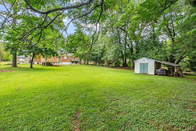 1853 Rainbow Forest Dr, Lynchburg, VA 24502 - view of grassy yard featuring a storage unit