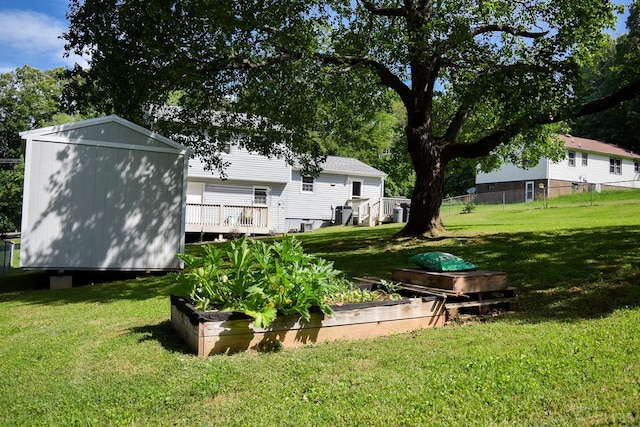 1769 Izaak Walton Rd, Madison Heights, VA 24572 - view of yard featuring a garden and a storage unit