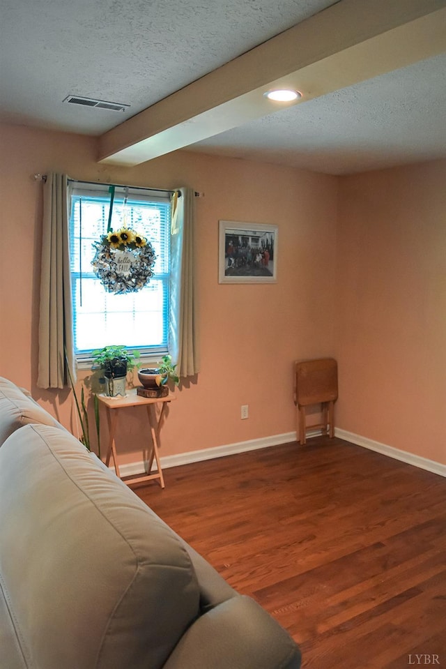 1769 Izaak Walton Rd, Madison Heights, VA 24572 - living room with wood finished floors and a textured ceiling