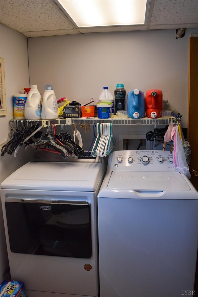 1769 Izaak Walton Rd, Madison Heights, VA 24572 - laundry area with independent washer and dryer
