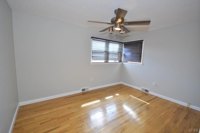 6120 Edgewood Ave, Lynchburg, VA 24502 - empty room with ceiling fan and wood finished floors