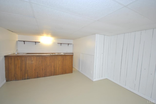 6120 Edgewood Ave, Lynchburg, VA 24502 - indoor bar with a drop ceiling and wood walls