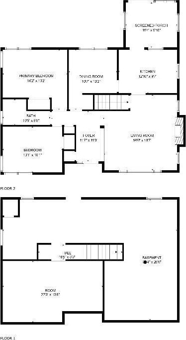 6120 Edgewood Ave, Lynchburg, VA 24502 - view of property floor plan