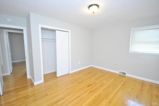 6120 Edgewood Ave, Lynchburg, VA 24502 - unfurnished bedroom featuring light wood-style floors and a closet