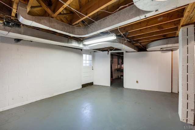 2833 Link Rd, Lynchburg, VA 24503 - basement with concrete block wall