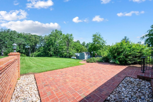 2833 Link Rd, Lynchburg, VA 24503 - view of patio featuring a storage unit