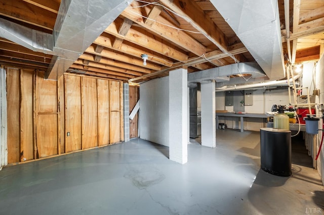 2833 Link Rd, Lynchburg, VA 24503 - unfinished basement with a water softener and electric panel