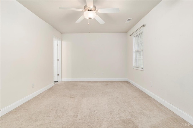 3600 Old Forest Rd Unit 107, Lynchburg, VA 24501 - empty room featuring light carpet and a ceiling fan