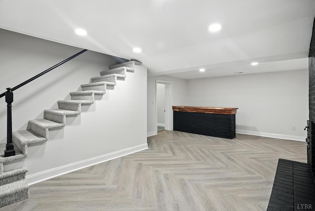 39 Lynview Dr, Lynchburg, VA 24502 - staircase with baseboards and recessed lighting
