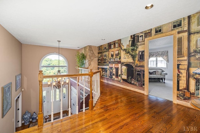 112 Haines Point Ter, Forest, VA 24551 - corridor featuring an upstairs landing and wood finished floors