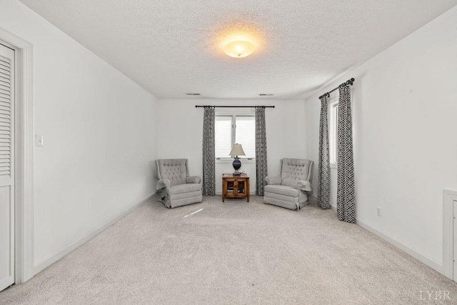 112 Haines Point Ter, Forest, VA 24551 - living area with a textured ceiling and carpet flooring