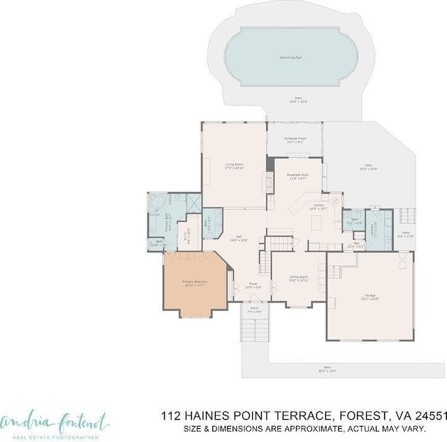 112 Haines Point Ter, Forest, VA 24551 - view of home floor plan