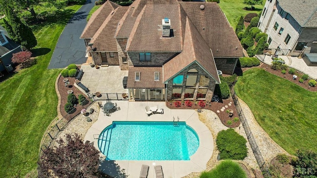 112 Haines Point Ter, Forest, VA 24551 - view from above of property featuring a pool area