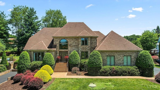 112 Haines Point Ter, Forest, VA 24551 - french country style house featuring brick siding and a front yard