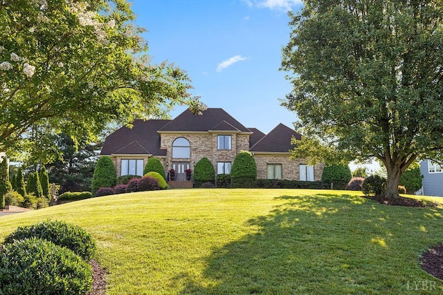 112 Haines Point Ter, Forest, VA 24551 - view of front of house with a front yard and brick siding