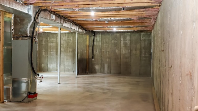 863 Winfall Rd, Gladys, VA 24554 - unfinished below grade area featuring heating unit