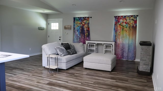 863 Winfall Rd, Gladys, VA 24554 - living room with wood finished floors