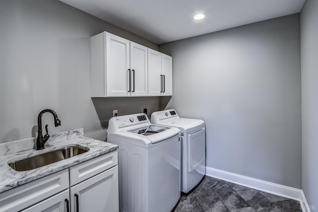 1659 Helmsdale Dr, Forest, VA 24551 - laundry area with cabinet space, washer and dryer, and recessed lighting