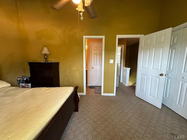 6 Jefferson Village Dr, Forest, VA 24551 - bedroom featuring carpet, a closet, and ceiling fan