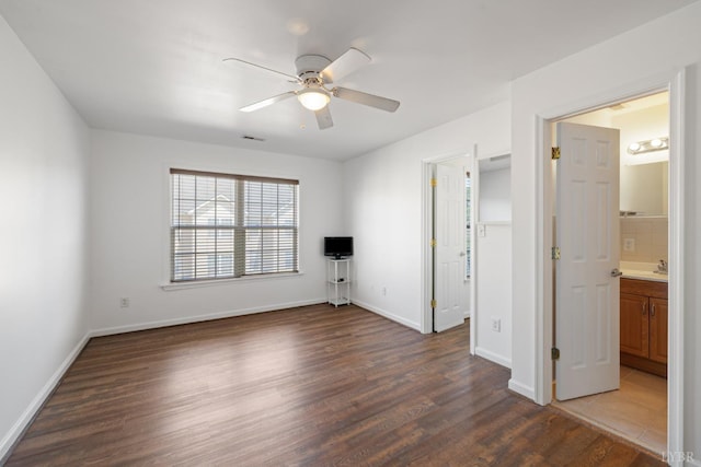 2398 Azalea Garden Rd, Norfolk, VA 23513 - unfurnished room with ceiling fan and wood finished floors