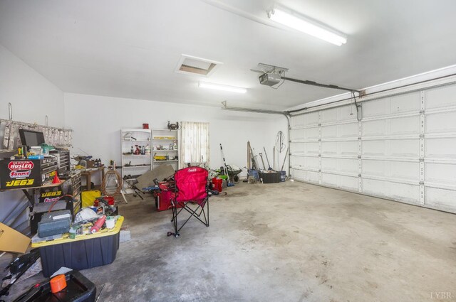 723 Custer Dr, Lynchburg, VA 24502 - garage featuring a garage door opener