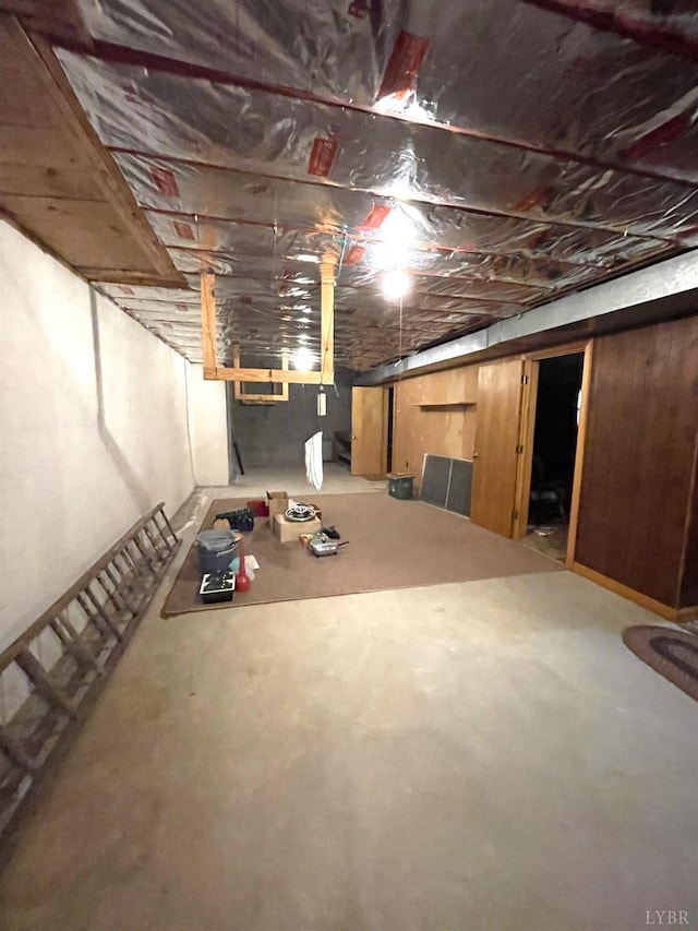 1102 Smith St, Bedford, VA 24523 - view of unfinished below grade area