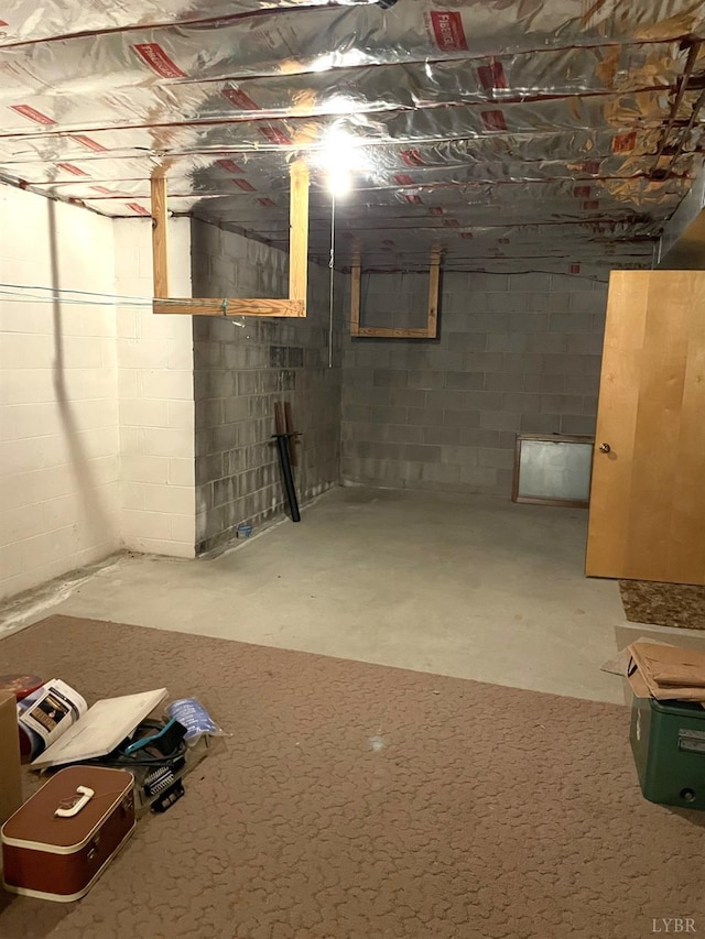 1102 Smith St, Bedford, VA 24523 - view of unfinished basement