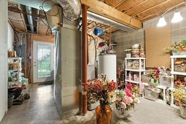 702 Kings Rd, Lynchburg, VA 24502 - basement featuring electric panel and water heater