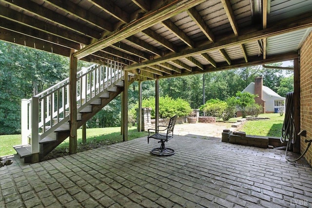 702 Kings Rd, Lynchburg, VA 24502 - view of patio / terrace with stairs