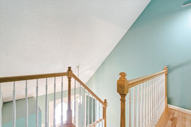 702 Kings Rd, Lynchburg, VA 24502 - stairs with wood finished floors and baseboards