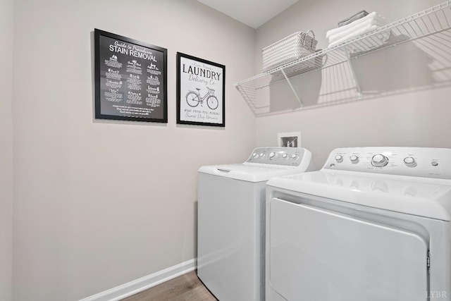 50 Levi Ln, Lynchburg, VA 24502 - laundry room featuring washing machine and clothes dryer and wood finished floors