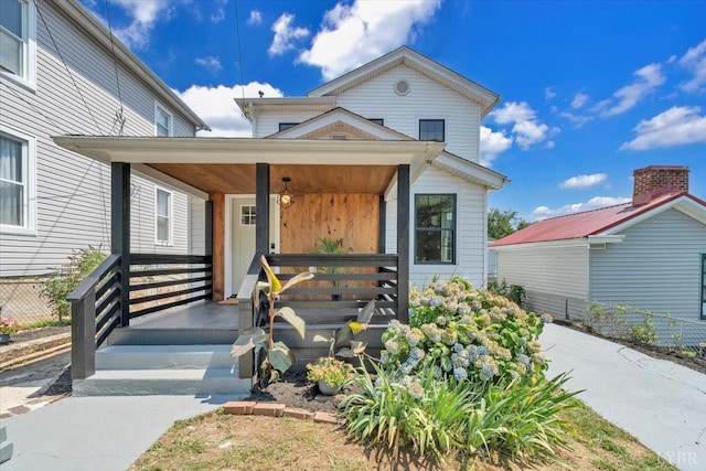 614 7th St, Lynchburg, VA 24504 - view of front facade with covered porch
