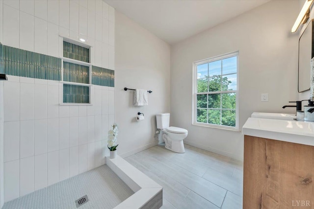 614 7th St, Lynchburg, VA 24504 - bathroom with double vanity and a tile shower