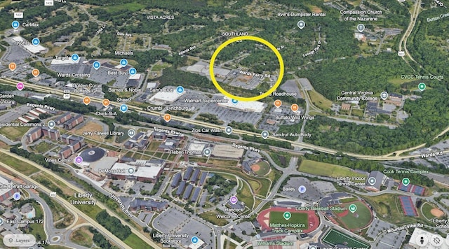 1600 Wards Fry Unit 506, Lynchburg, VA 24502 - aerial map of property and surrounding area