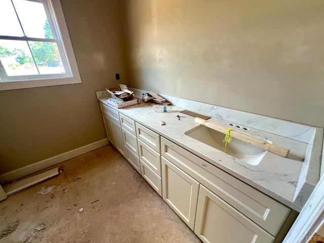 0 Graham Creek Rd, Madison Heights, VA 24572 - bathroom with double vanity and baseboards