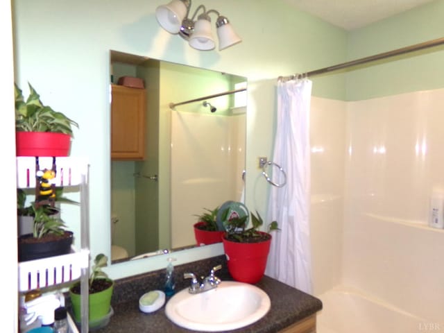 205 Tyree Cir, Madison Heights, VA 24572 - full bath featuring vanity and shower / tub combo with curtain