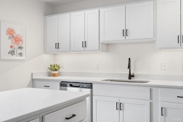 1600 Wards Fry Unit 1302, Lynchburg, VA 24502 - kitchen with stainless steel dishwasher, white cabinetry, and light countertops