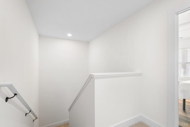1600 Wards Fry Unit 1302, Lynchburg, VA 24502 - stairs with baseboards and recessed lighting
