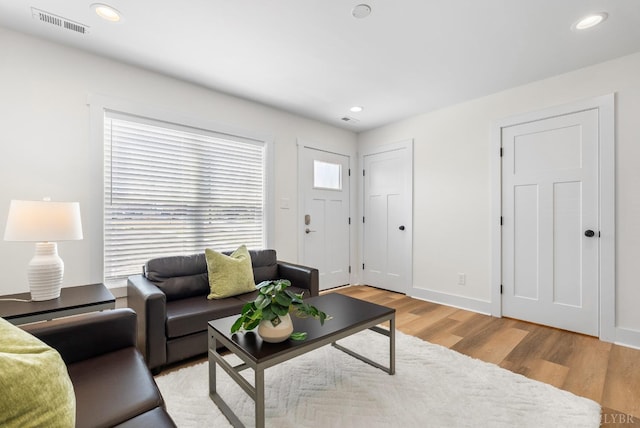 1600 Wards Fry Unit 1302, Lynchburg, VA 24502 - living area featuring light wood-type flooring and recessed lighting