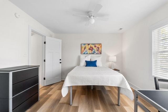 1600 Wards Fry Unit 1302, Lynchburg, VA 24502 - bedroom with light wood finished floors and a ceiling fan