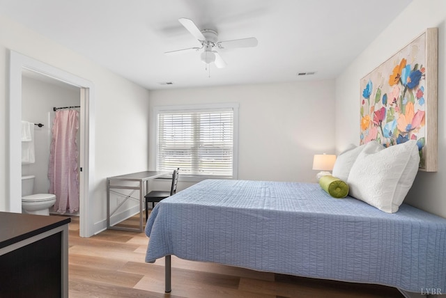 1600 Wards Fry Unit 1302, Lynchburg, VA 24502 - bedroom with wood finished floors and ceiling fan
