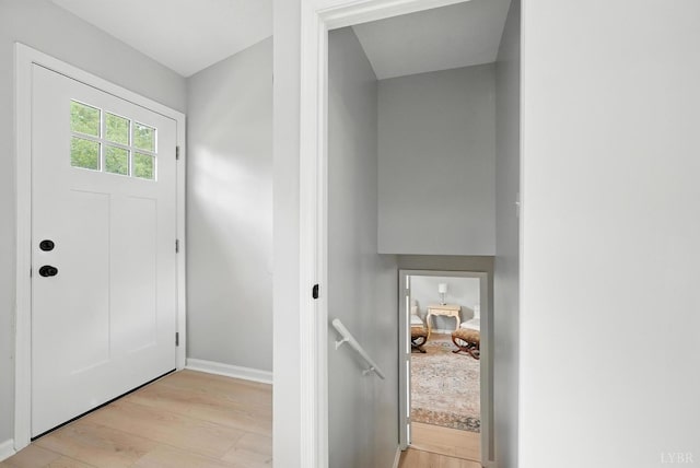 2824 Hawkins Mill Rd, Lynchburg, VA 24502 - entryway featuring light wood-style flooring and baseboards