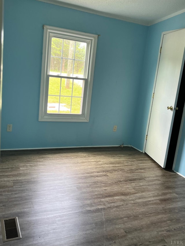 12440 E Gretna Rd, Gretna, VA 24557 - spare room featuring dark wood finished floors and a textured ceiling
