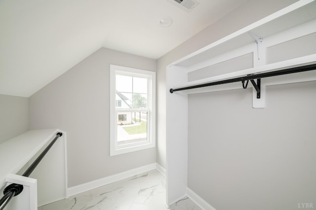 87 S Westyn Loop, Forest, VA 24551 - spacious closet featuring light marble finish flooring and vaulted ceiling