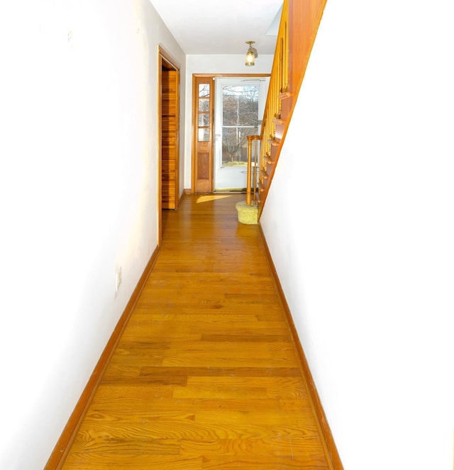 625 Sherman Dr, Lynchburg, VA 24502 - hallway featuring stairs and light wood-style floors