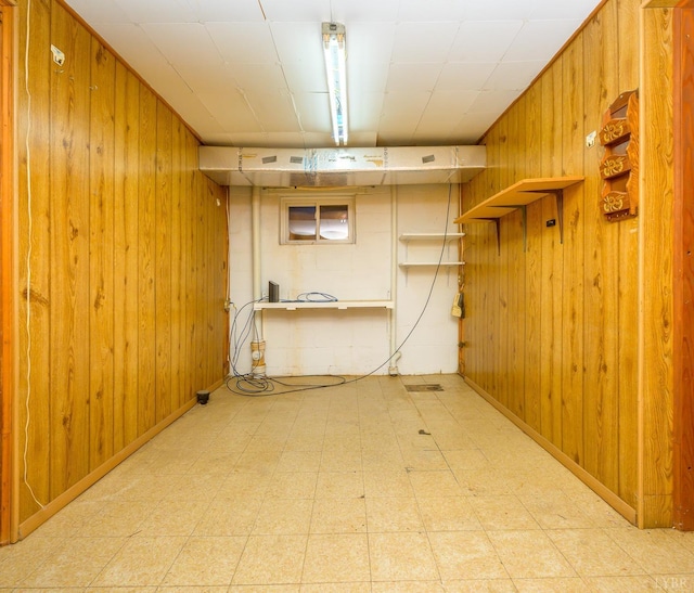 625 Sherman Dr, Lynchburg, VA 24502 - finished below grade area featuring wooden walls and light flooring